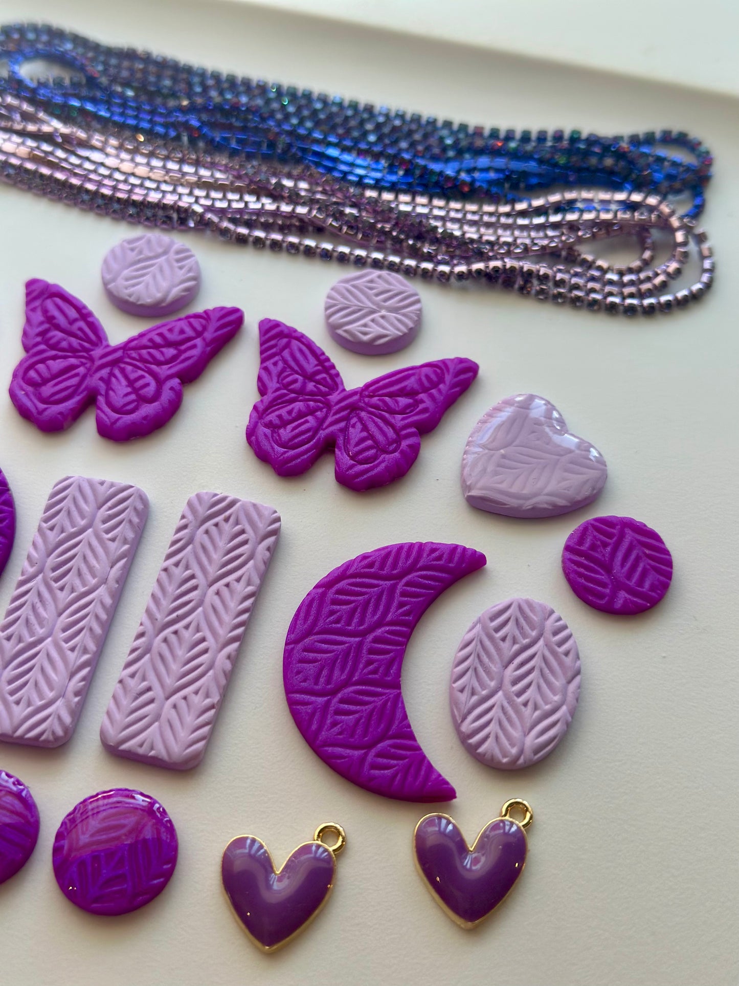 Lavender & Deep Purple - Polymer Clay Set