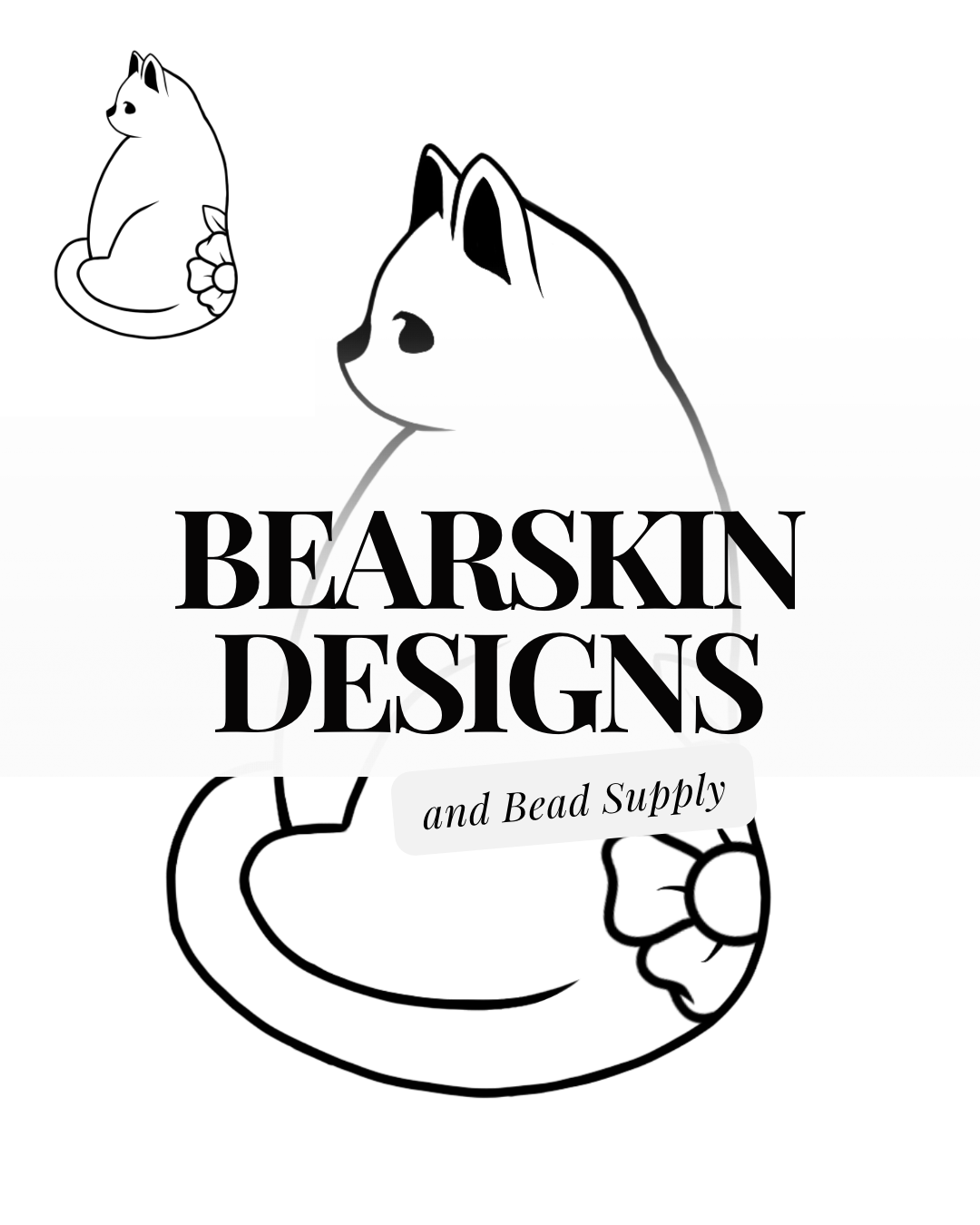 Digital Download- Chunky Floral Kitty Design