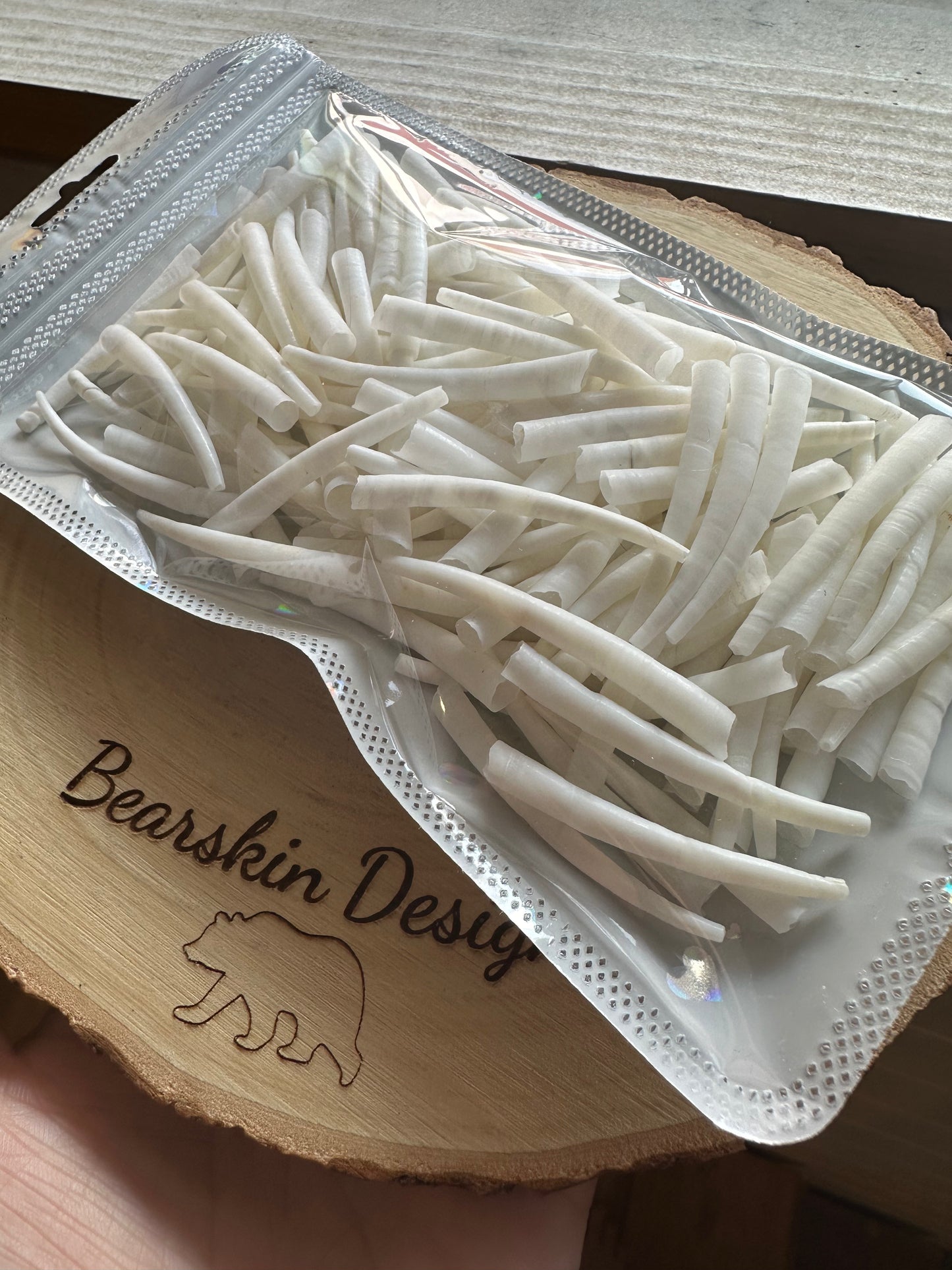 1.5” Smooth Dentalium Shells /oz
