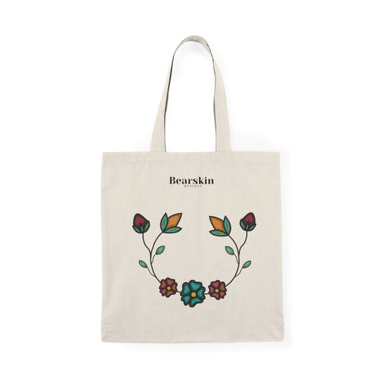 Strawberry Florals  - Natural Tote Bag