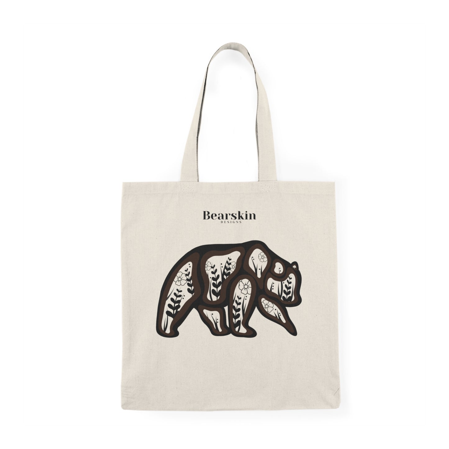 Botanical Bear - Natural Tote Bag