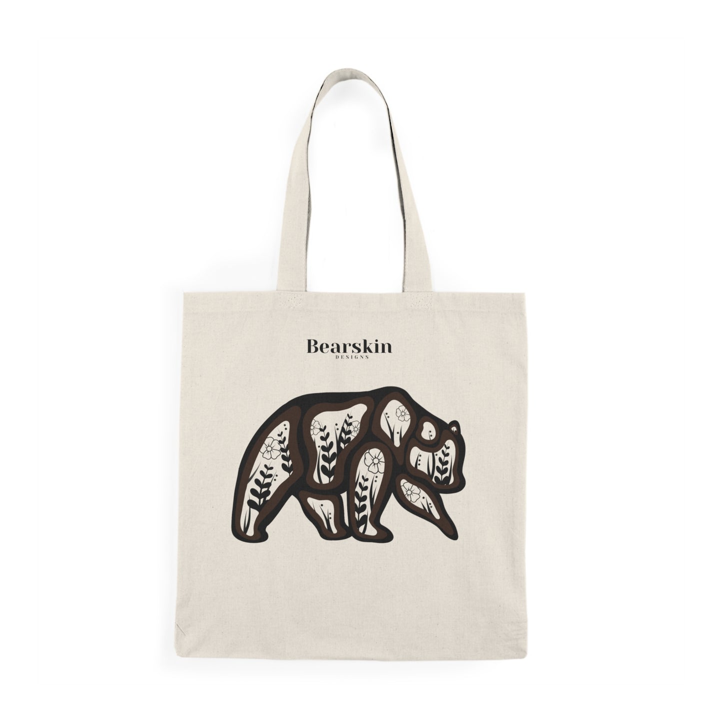 Botanical Bear - Natural Tote Bag