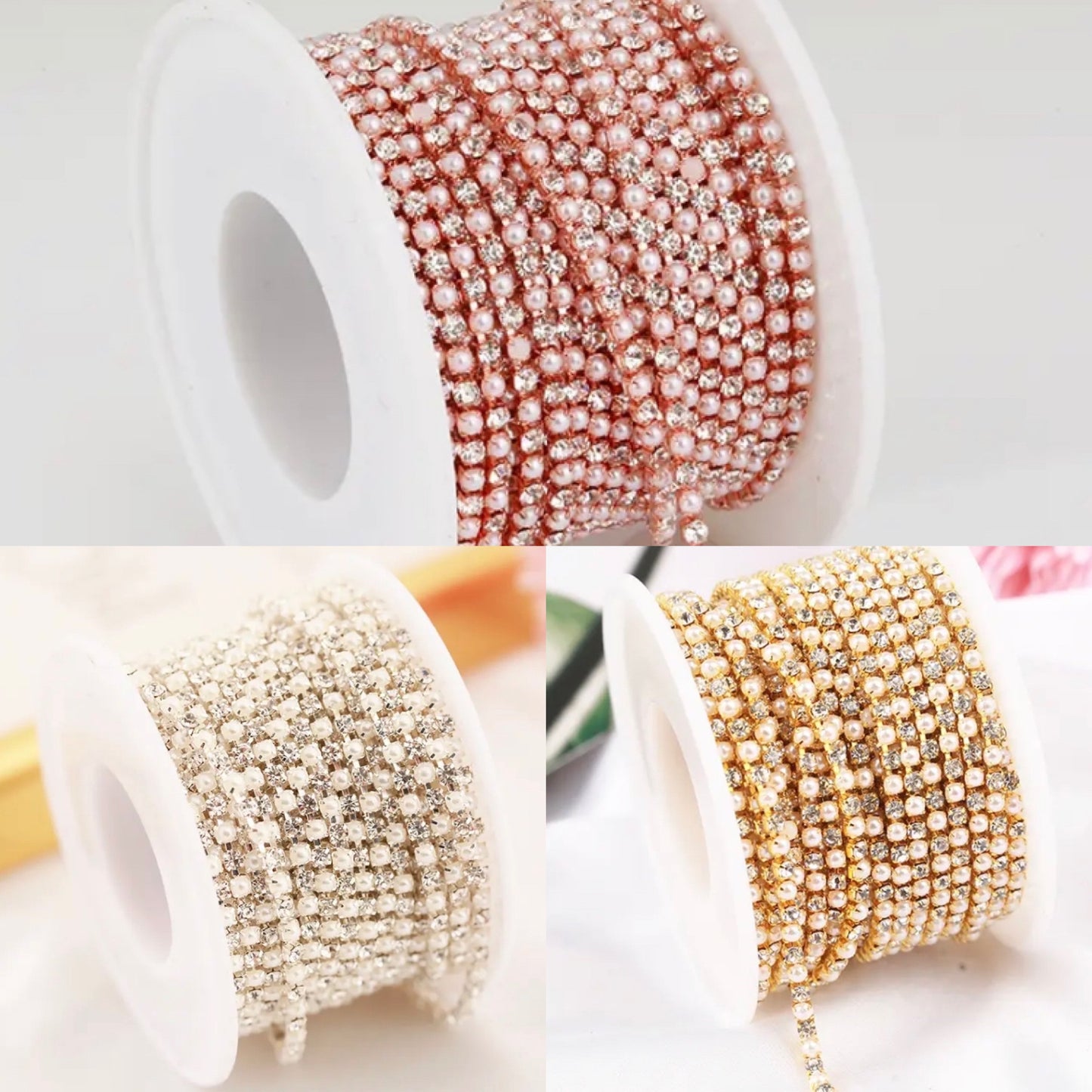 SS6 Pearl/Crystal Blend Banding