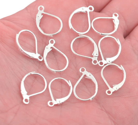 Sterling Silver - Oval French Hooks