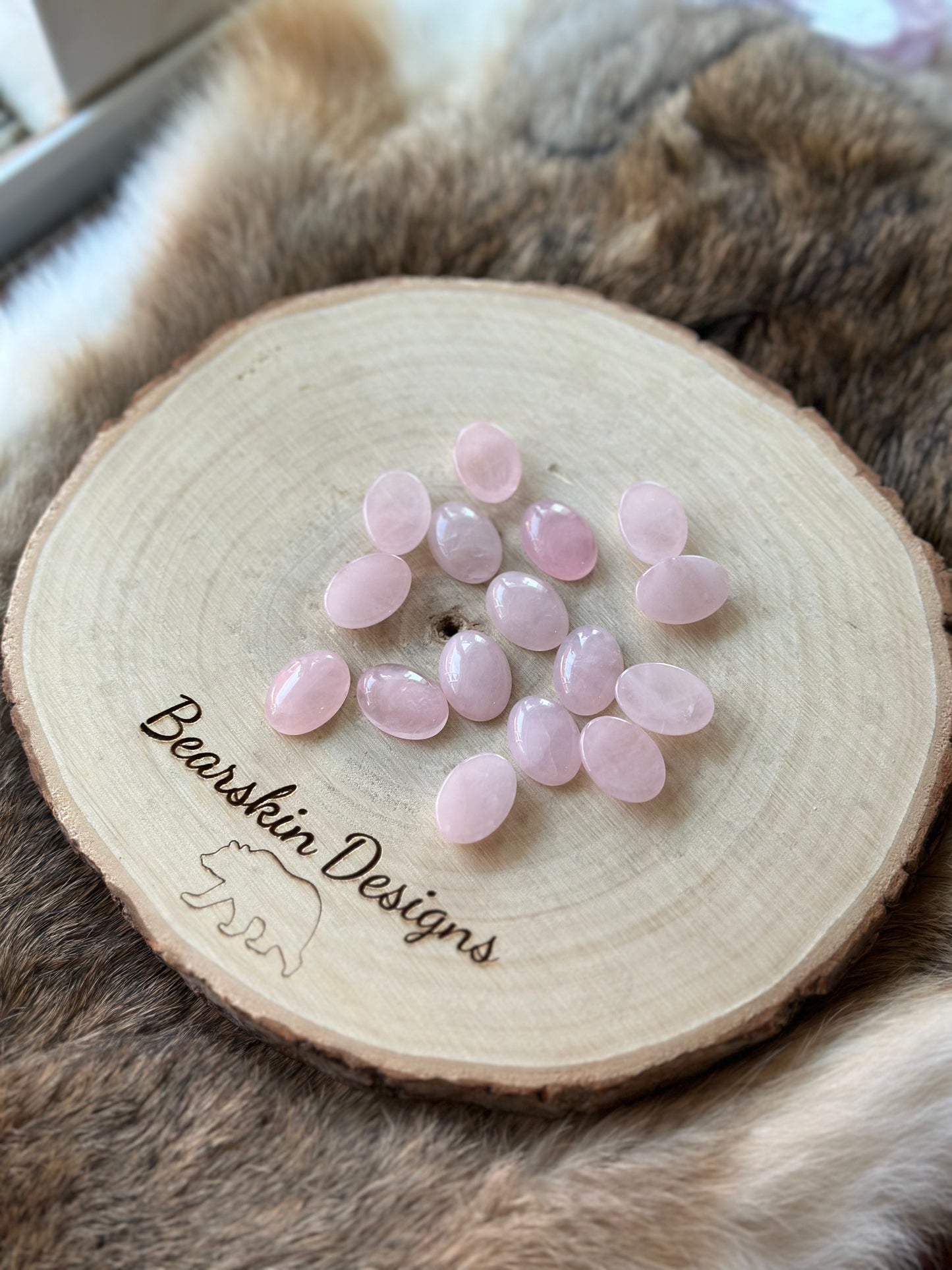 Rose Quartz Stone Cabs