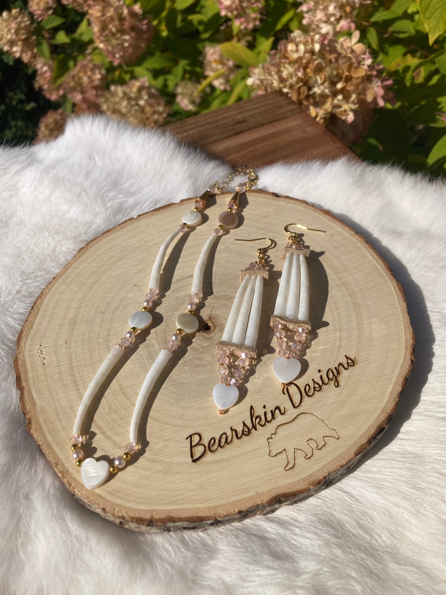 Dentalium Choker & Earrings Set