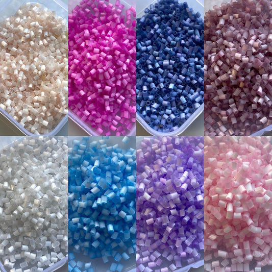 11/0, Satin Glass Beads - 9gm Bags