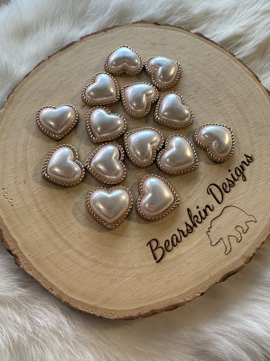 Vintage Pearl Hearts