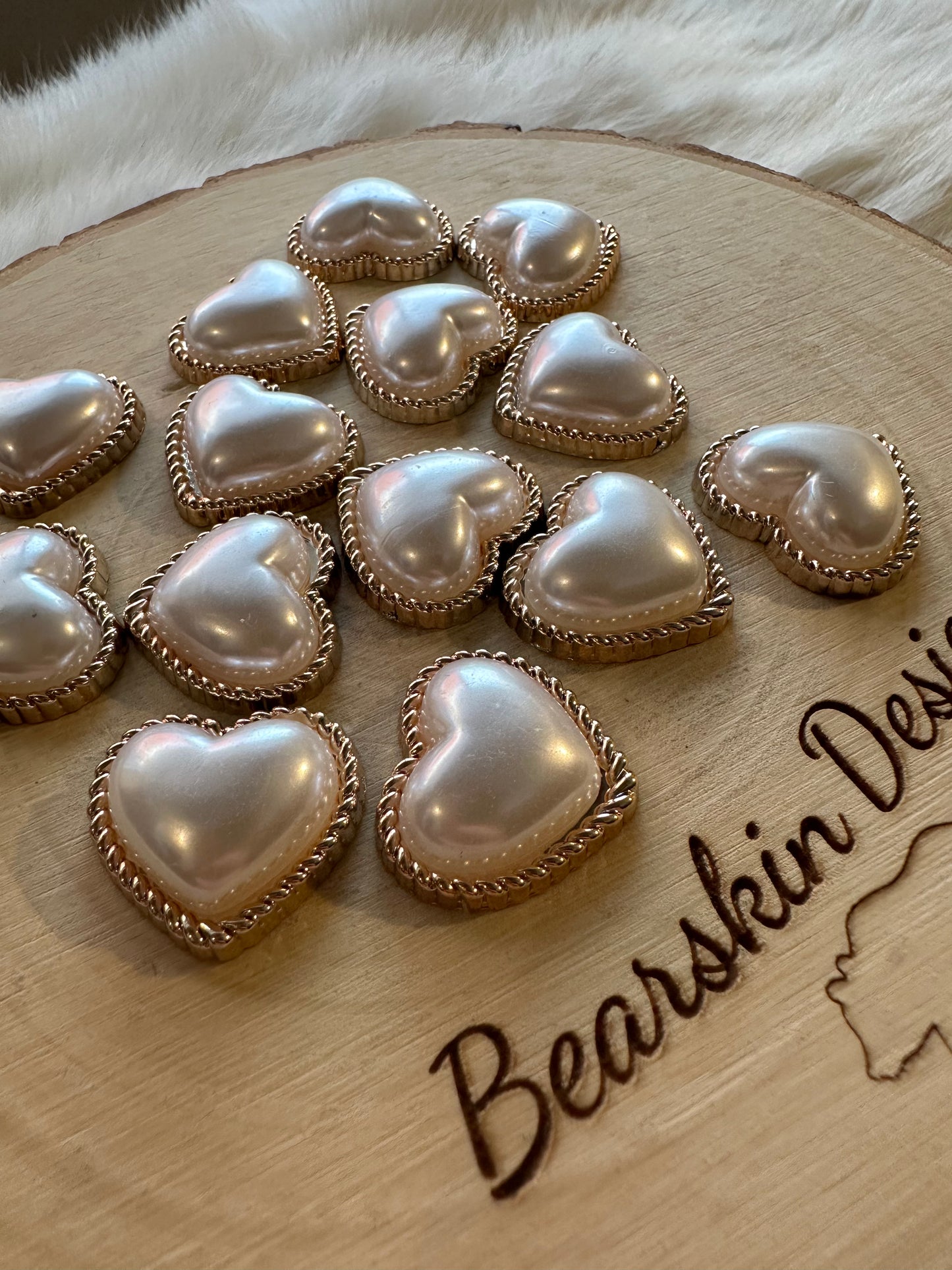 Vintage Pearl Hearts