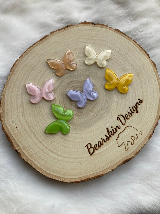 Glossy Butterfly Cabs - 24x30mm
